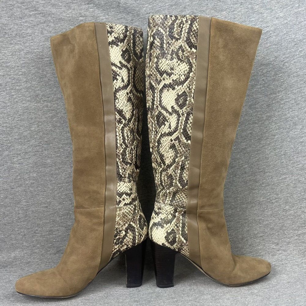 Rosegold Women's Elegant Snake Skin Leather Boots Sz U.S.‎ 8 EU 39.5